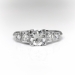 Classic Retro Five Diamond .65 ct.tw. Engagement Ring in Platinum