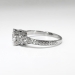 Vintage Art Deco .94ct.tw. Seven Diamond Engagement Anniversary Wedding Ring Platinum