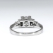 Vintage Art Deco .94ct.tw. Seven Diamond Engagement Anniversary Wedding Ring Platinum