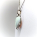 Antique Crystal Opal and Diamond Heart Pendant Platinum