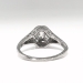 Art Deco .15ct Diamond Solitaire Platinum Octagonal Engagement Ring