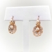 Antique Rose Cut Diamond & Pearl Shell Drop Chandelier Wedding Earrings 18k