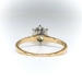 Art Deco Old European Cut .85ct Diamond Solitaire 14k Yellow Gold and Platinum