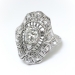 Antique Edwardian 1.42ct. tw. Diamond Filigree Ring Platinum