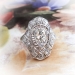 Antique Edwardian 1.42ct. tw. Diamond Filigree Ring Platinum