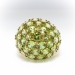 Gorgeous 10.29ct t.w. Peridot Pave' Dome Cocktail Statement Ring 14k