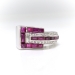 Vintage Ruby Diamond Buckle Ring Circa 1940's 1.24ct t.w. Pinky Statement Fun Ring Platinum