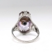 Vintage Art Deco 1930's Belais Amethyst & Old European Cut Diamond Filigree Cocktail Birthstone Ring 14k