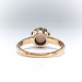 Antique Opal Diamond Ring Circa 1900's Natural Opal Rose Cut Diamond Halo Rose Gold Engagement Ring 14k