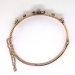 Antique Victorian Opal Diamond Bracelet 14k Rose Gold Rope Design Hinged Bracelet 6.5' Inch Wrist