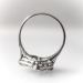 Art Deco Engagement Ring Circa 1930's .72ct t.w. Vintage Old Wedding Anniversary Ring Platinum