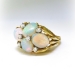 Vintage 8.10ct t.w. Opal Diamond Ring Circa 1970's Huge Cocktail Statement Anniversary Birthstone Ring 18k