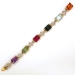 Beautiful Vintage 28.52ct t.w. Multi-Gemstone Diamond Bracelet 18k Platinum 6.25' Inch Wrist