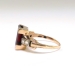 Vintage Garnet Diamond Ring Circa 1930's 4.24ct t.w. Emerald Cut Birthstone Statement Engagement Ring 10k Rose Gold