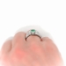 Vintage Emerald Diamond Ring Circa 1930's 2.36ct t.w. Emerald Cut Cocktail Birthstone Platinum Ring