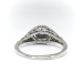 Art Deco Engagement Ring Circa 1930's .18ct Diamond Solitaire Filigree Bird Motif Vintage Ring 18k White Gold