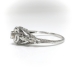 Art Deco Engagement Ring Circa 1930's .18ct Diamond Solitaire Filigree Bird Motif Vintage Ring 18k White Gold