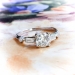 Art Deco Engagement Ring Circa 1930's .69ct t.w. Vintage Wedding Ring Platinum