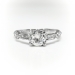 Art Deco Engagement Ring Circa 1930's .69ct t.w. Vintage Wedding Ring Platinum