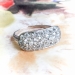 Antique Diamond Anniversary Ring Circa 1920's 2.07ct t.w. Vintage Old Wedding Engagement Cocktail Unique Ring Platinum