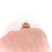 Vintage Imperial Topaz Ring Circa 1960's 3.21ct t.w. Diamond Cocktail Birthstone Unique Statement Ring 18k 