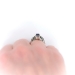 Sapphire Diamond Engagement Ring Estate Levian 2.30ct t.w. Cocktail Birthstone Anniversary Wedding Ring 18k White Gold