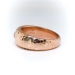 Rare Diamond Wedding Ring Circa 1900's .50ct Old European Cut Bailey Banks Biddle Hammered Rose Gold Solitaire Ring 14k