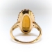 Antique Citrine Diamond Ring Circa 1920's 6.03ct t.w. Edwardian Birthstone Statement Ring 14k Yellow Gold