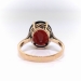 Antique 7ct Oval Garnet Solitaire Ring Circa 1920's Edwardian Birthstone Statement Ring 12k Rose Gold