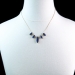 Vintage Lapis and Malachite Reversible Necklace 14K