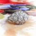 Art Deco Engagement Ring Circa 1930's 1.07ct t.w. Vintage Old Wedding Anniversary Ring Platinum