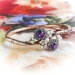 Antique Amethyst Diamond Pearl Bracelet Circa 1880's 1.26ct t.w. Rose Cut Hinged Bangle 10k Rose Gold 6.5' Inch Wrist