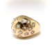 Vintage Star Diamond Dome Ring Circa 1950's .59ct t.w. Bombe Cocktail Statement Ring 14k