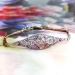 Antique Ruby Diamond Bracelet Circa 1920's Edwardian Vintage Rose Cut Diamond Lab Ruby 18k 6.25 Inch Wrist