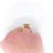 Antique 1.43ct t.w. Diamond Anniversary Engagement Ring Circa 1900's 14k Rose Yellow Gold