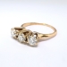 Antique 1.43ct t.w. Diamond Anniversary Engagement Ring Circa 1900's 14k Rose Yellow Gold