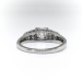 Art Deco Engagement Ring Circa 1930's .64ct Diamond Filigree Hand Engraved Wedding Anniversary Vintage Ring Platinum