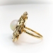 Vintage Opal Diamond Ring Circa 1940's Antique Style 2.66ct t.w. Rose Cut Diamond Halo Ring 18k Yellow Gold