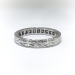 Estate Diamond Wedding Band .50ct t.w. Wide Bead Pave' Set Hand Engraved Stacking Anniversary Ring Platinum