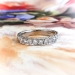 Estate Diamond Wedding Band .50ct t.w. Wide Bead Pave' Set Hand Engraved Stacking Anniversary Ring Platinum