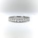 Estate Diamond Wedding Band .50ct t.w. Wide Bead Pave' Set Hand Engraved Stacking Anniversary Ring Platinum