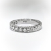 Estate Diamond Wedding Band .50ct t.w. Wide Bead Pave' Set Hand Engraved Stacking Anniversary Ring Platinum