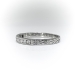 Antique Diamond Wedding Band Circa 1920's .30ct t.w. Old Hand Engraved Edwardian Stacking Anniversary Ring Platinum