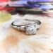 Vintage Diamond Engagement Ring Circa 1950's .62ct t.w. Jabel Anniversary Wedding Ring 18k White Gold