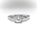 Vintage Diamond Engagement Ring Circa 1950's .62ct t.w. Jabel Anniversary Wedding Ring 18k White Gold