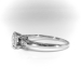 Vintage Diamond Engagement Ring Circa 1950's .62ct t.w. Jabel Anniversary Wedding Ring 18k White Gold