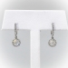 Estate Diamond Drop Earrings Hearts On Fire 1.12ct t.w. Fulfillment Leverback Chandelier Wedding Halo Earrings 18k White Gold