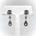 Vintage Diamond Drop Earrings Circa 1990's 1.67ct t.w. Old European Cut Chandelier Wedding Earrings 14k White Gold