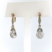 Art Deco Diamond Earrings Circa 1930's .93ct t.w. 18k Yellow White Gold Wedding Chandelier Drops