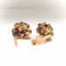 Vintage Gemstone Sputnik Earrings 6.78ct t.w. 1960's Multi-Gemstone Clip Earrings 18k Yellow Gold